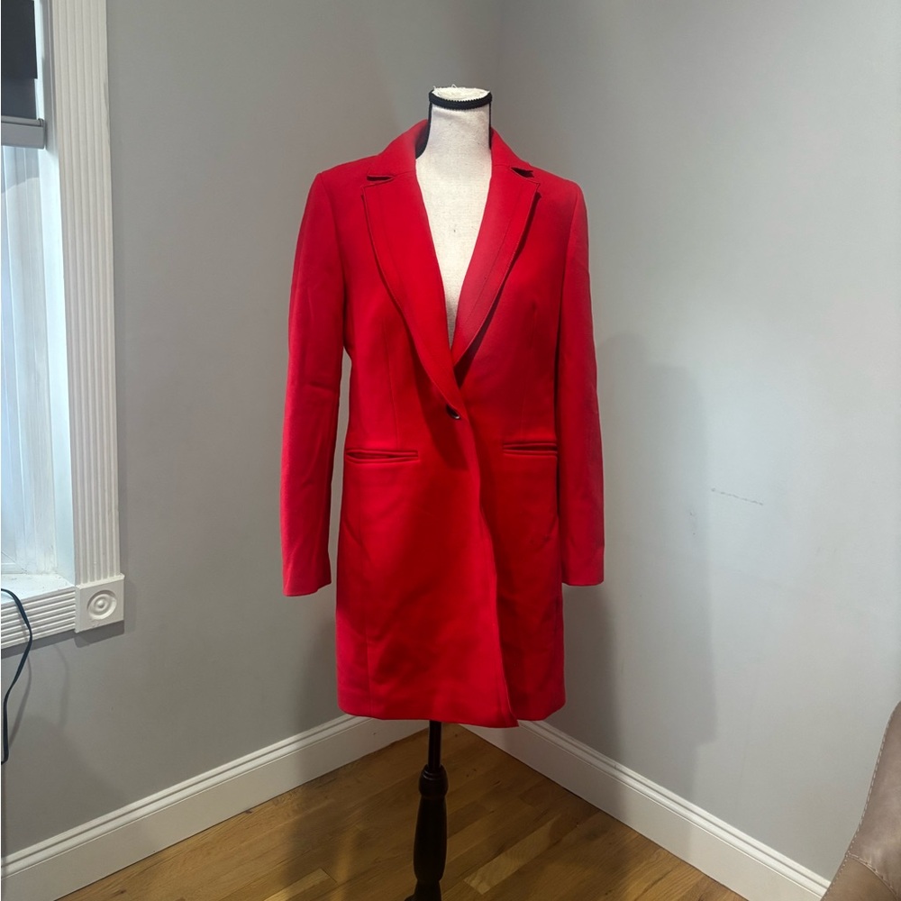 Banana Republic Vibrant Red Blazer Coat Size:4